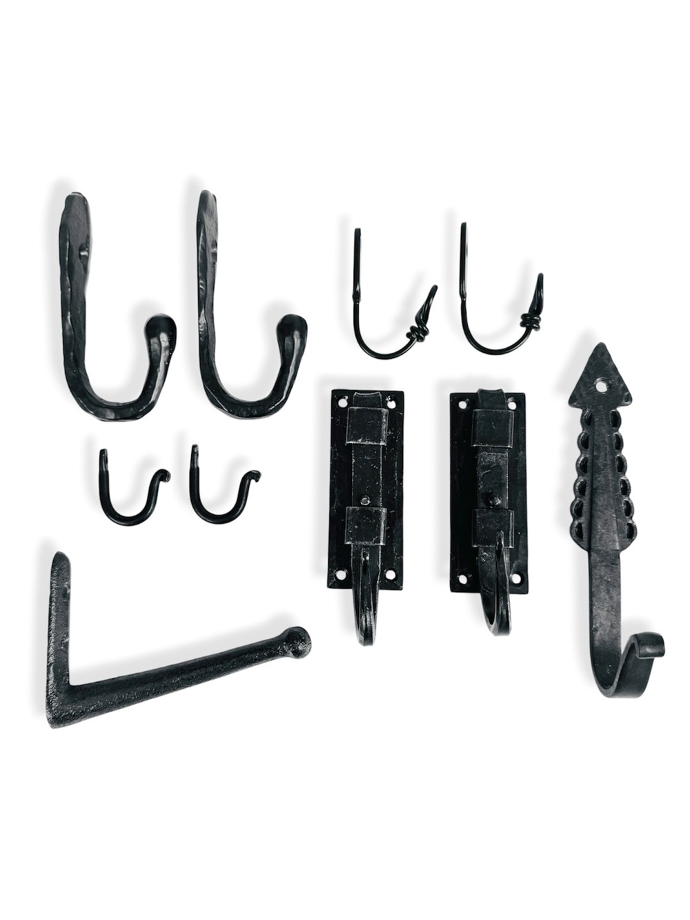 Hobby Lobby Cast Iron Metal Wall Hooks Lot Black Rustic Industrial